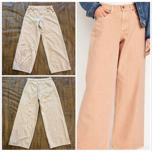 Women's Old Navy Peach Wide Leg Jeans Size 4